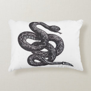 Crotalus Cascavella Snake (Venemous Pit Viper) Accent Pillow