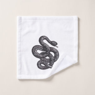 Crotalus Cascavella Snake (Venemous Pit Viper) Wash Cloth