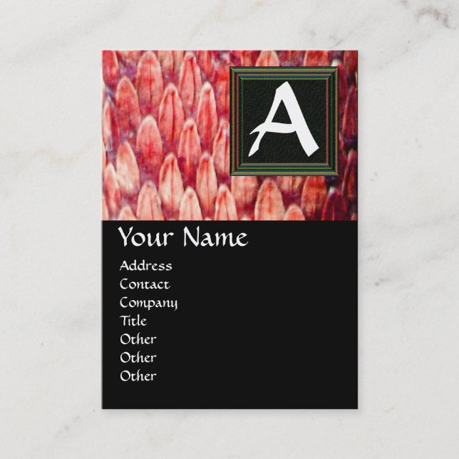 CROTALUS MONOGRAM BUSINESS CARD (Front)