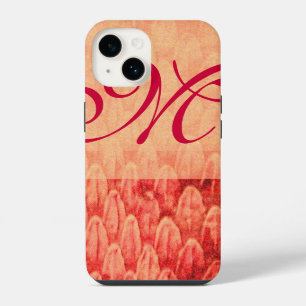 CROTALUS MONOGRAM red pink fuchsia iPhone 14 Case