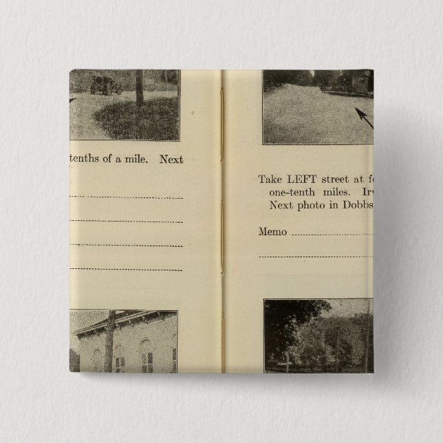 Croton Ossining Dobbs Ferry 2 Inch Square Button (Front)