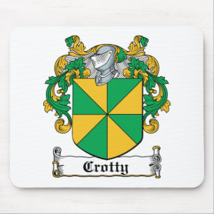 Crotty Family Crest Mouse Pad