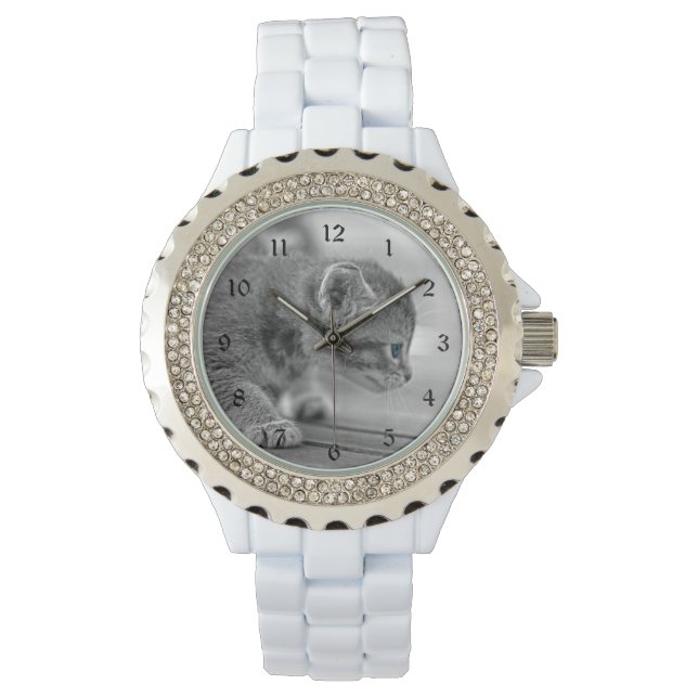 Crouching Kitten Watch (Front)