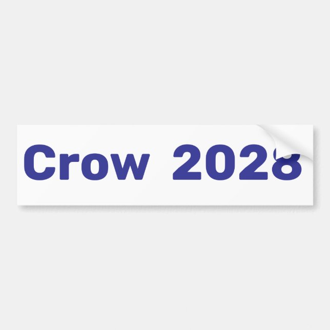 Crow 2028 Jason Crow for President Bumper Sticker (Front)