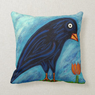 Crow and Chicken Pillow