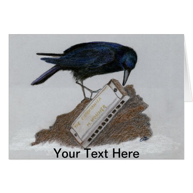 Crow and Harmonica (Front Horizontal)