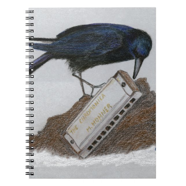 Crow and Harmonica Notebook (Front)