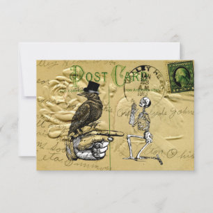 Crow and skeleton