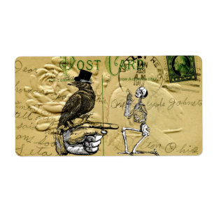 Crow and skeleton
