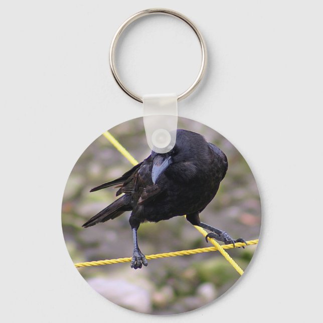 Crow at Crossroads Keychain (Front)