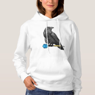 Crow at Darts with Dart Hoodie