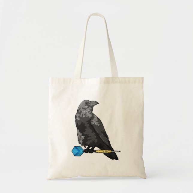 Crow at Darts with Dart Tote Bag (Front)