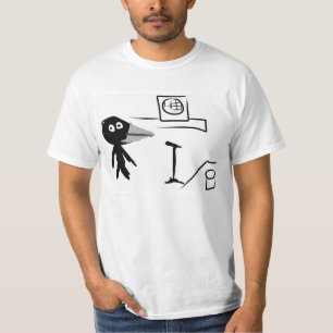 Crow at the open mic night in Jamie's mind T-shirt
