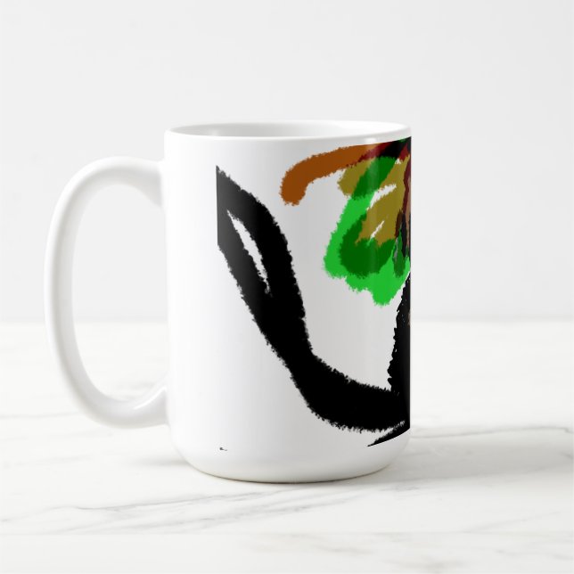 Crow  autumn set coffee mug (Left)