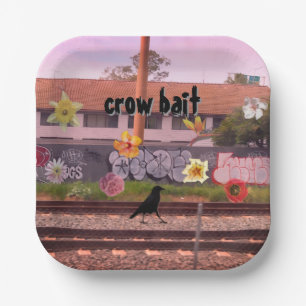 Crow Bait Paper Plate