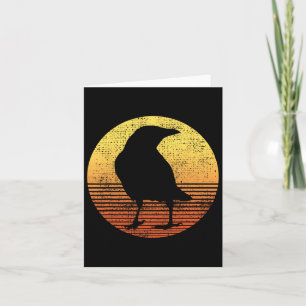 Crow Bird Lover Raven Vintage Card