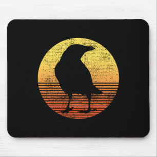 Crow Bird Lover Raven Vintage  Mouse Pad