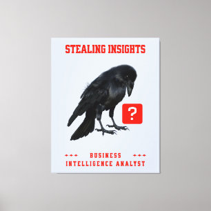 Crow Business Intelligence Analyst Canvas Print