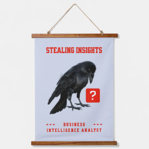 Crow Business Intelligence Analyst Hanging Tapestry