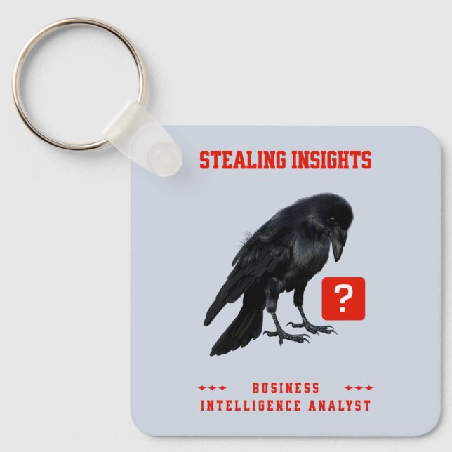 Crow Business Intelligence Analyst Keychain (Front)