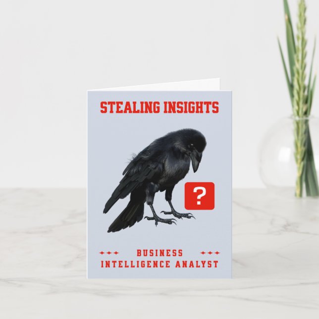 Crow Business Intelligence Analyst Note Card (Front)