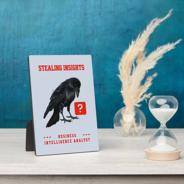 Crow Business Intelligence Analyst Plaque (Side)