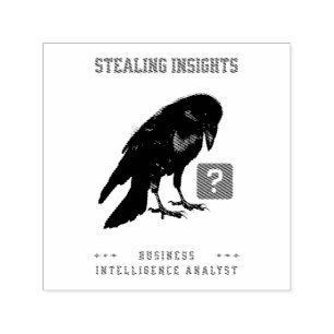 Crow Business Intelligence Analyst Self-inking Stamp