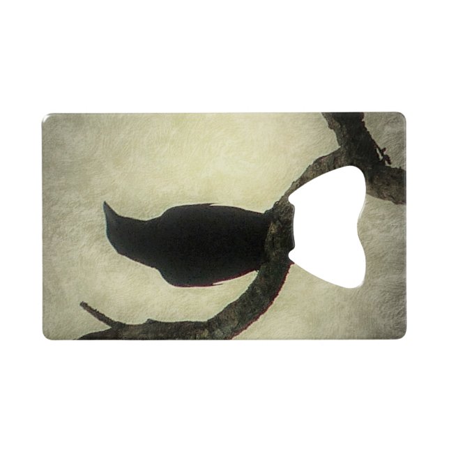 Crow Credit Card Bottle Opener (Back Horizontal)