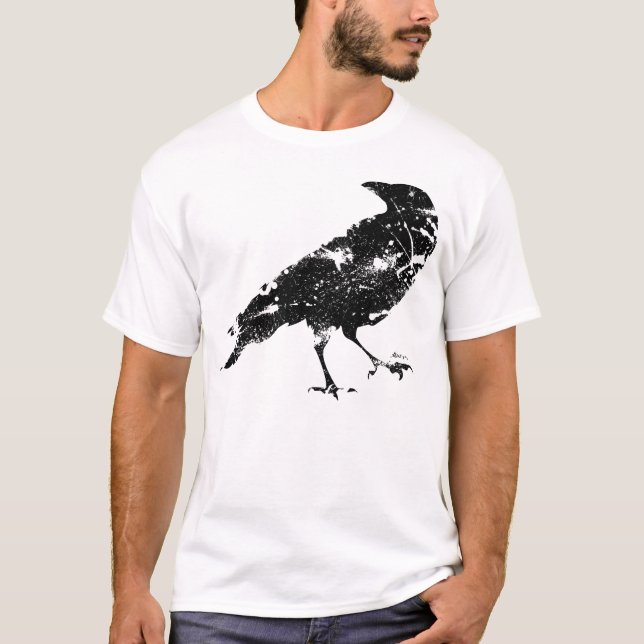 Crow Distressed T-Shirt (Front)
