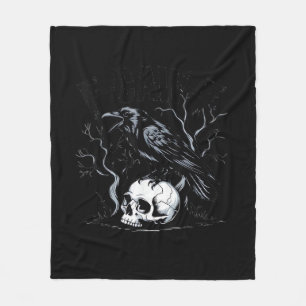 Crow, F-Caw-F Bird Moon Gothic Adult Humor Fleece Blanket