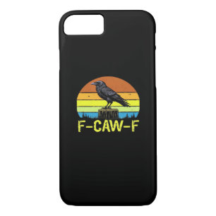 Crow F-Caw-F Funny Bird Classic Minimal Clean Case-Mate iPhone Case