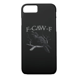 Crow, F-Caw-F Funny Bird Classic Vintage Style Case-Mate iPhone Case