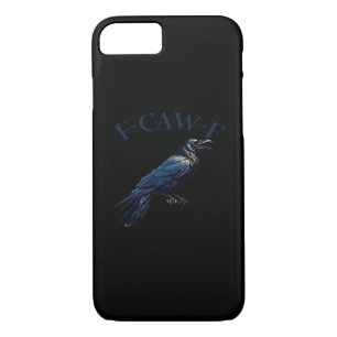 Crow, F-Caw-F Funny Bird Creative Casual Case-Mate iPhone Case