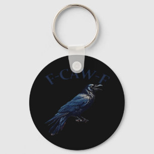 Crow, F-Caw-F Funny Bird Creative Casual Keychain