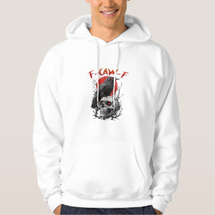 Crow, F-Caw-F Funny Bird F-Caw-F Moon Gothic Adult Hoodie