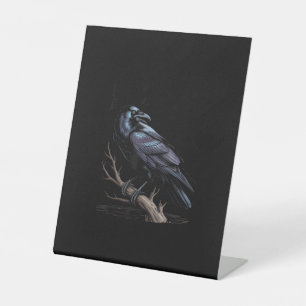 Crow, F-Caw-F Funny Bird Funny Quote Pedestal Sign