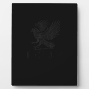 Crow, F-Caw-F Funny Bird Gothic Adult Humor Cool U Plaque