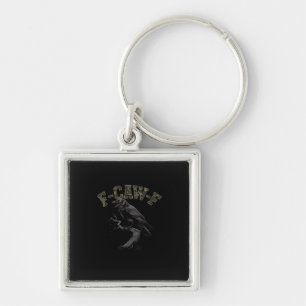 Crow F-Caw-F Funny Bird Keychain
