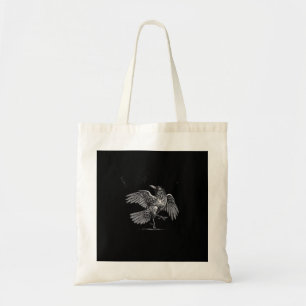 Crow, F-Caw-F Funny Bird Moon Gothic Adult Humor C Tote Bag
