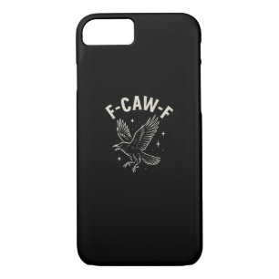 Crow F-Caw-F Funny Bird Moon Gothic Adult Humor Cr Case-Mate iPhone Case
