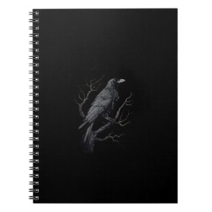 Crow, F-Caw-F Funny Bird Moon Gothic Adult Humor T Notebook
