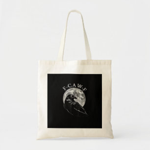 Crow F-Caw-F Funny Bird Moon Gothic Adult Humour C Tote Bag