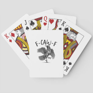 Crow, F-Caw-F Funny Bird Playing Cards