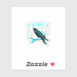 Crow F-Caw-F Funny Bird Retro