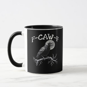 Crow F-Caw-F Funny Bird Retro Classic Mug