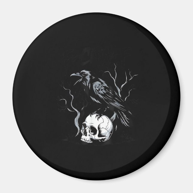 Crow F-Caw-F Funny Bird Saying Humour Meme Desin Magnet (Front)