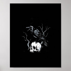 Crow F-Caw-F Funny Bird Saying Humour Meme Desin Poster