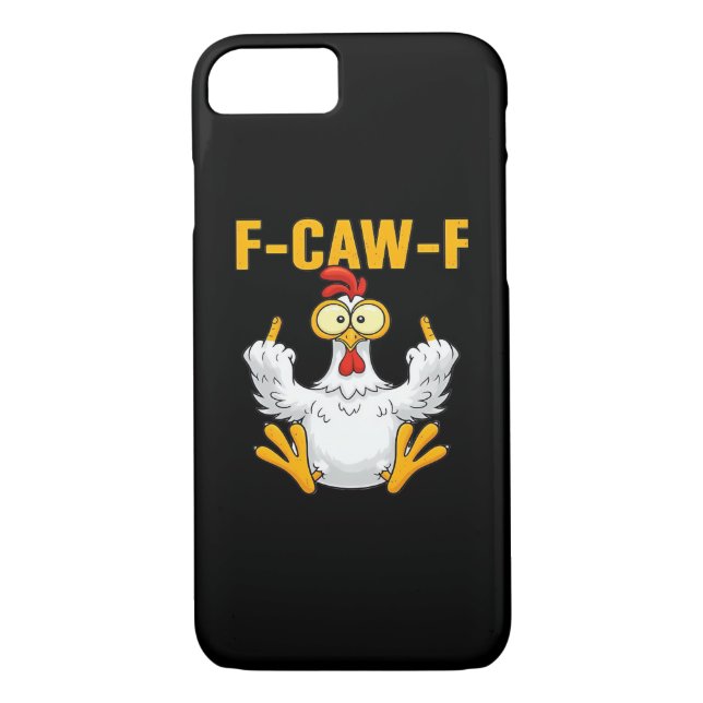 Crow F-Caw-F Funny Humour Gothic Case-Mate iPhone Case (Back)