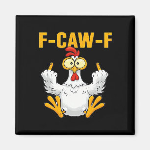 Crow F-Caw-F Funny Humour Gothic Magnet