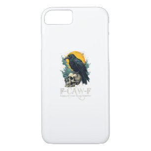 Crow F-Caw-F Funny Skull Moon Design Case-Mate iPhone Case
